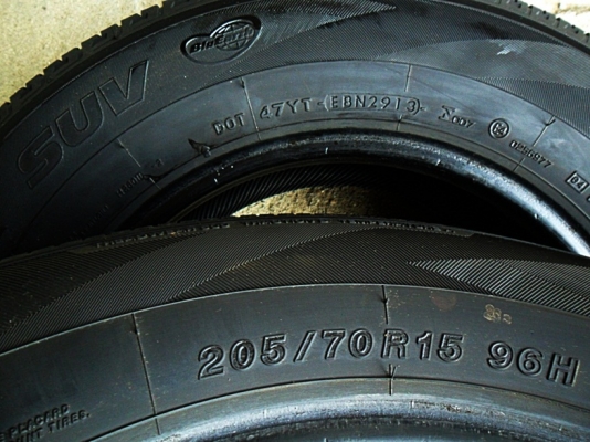 ยางกระบะขอบ15 โยโกฮาม่า 205-70-R15 ลงพื้นปี14 (4เส้น3,900)