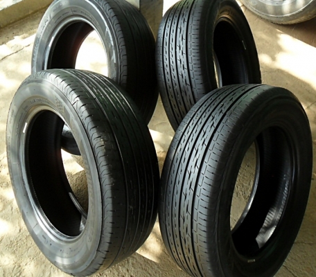 ยางขอบ15 บริดสโตน195-60-R15 ลงพื้นปลายปี15 (4เส้น3,500)นิ่มมากๆ
