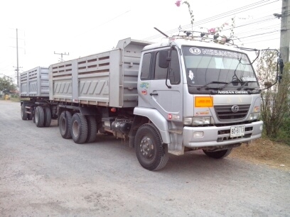 รถพ่วง10ล้อ2เพลาดั้ม แม่+ลูก UD320HP T.089-1277731