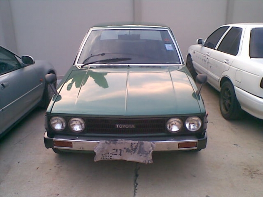 ขายรถ TOYOTA KE70  DX สีเขียว 4ประตู เครือง 4K ล้อแม็กขอบ 15 XXR กว้าง8นิ้ว สีแดง