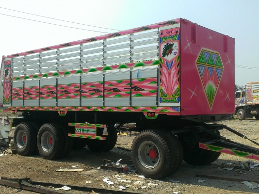 ขายรถหางพ่วงใหม่ดั้ม3เพลายาว7เมตรสูง1.70เมตรเพลาZMมีรถเลย