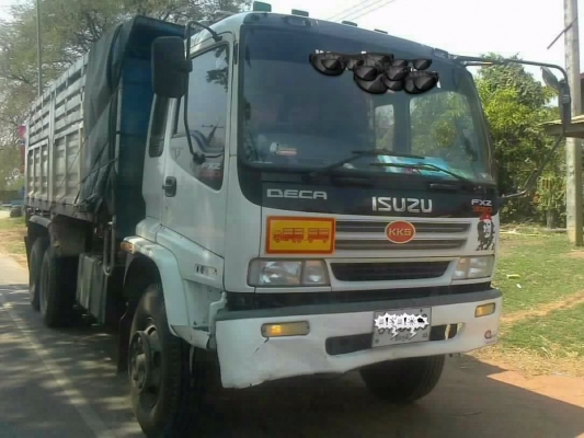 ISUZU DECA FXZ 320 HP MAXLOAD EURO2 ปี 49 รถพ่วงแม่+ลูก กระบะดั๊มพ์เหล็ก 12 ตันทั้งแม่ทั้งลูกสวย ลูก 2 คานดั๊มพ์ เครื่องแน่นแรงดี หัวเก๋งสีบางเดิมๆภายในเก๋งสวยครบพร้อม แอร์ พ.เพาเวอร์ ก.ไฟฟ้า เบรคทริ๊ปฟี้ครบครัน ช่วงล่างคัชซีสวยทั้งแม่ลูก ยางสภาพดีโดยรวมป