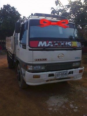 ขายรถ 6 ล้อดั้ม HINO KR 380 เครื่อง EH 700 พวงมาลัยพาเวอร์เบรคทิฟฟี่เครื่องดีคัทซีสวยทะเบียนเต็ม