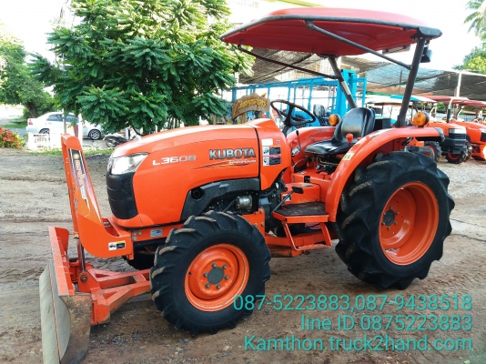 ปัญญาแทรคเตอร์..จัดมาให้ครับ ด่วน!!!คูโบต้า L3608ใบมีดคานล่างFD163พร้อมผานบุก4&times;22ตราช้าง รถไร่สภาพพร้อมใช้ จัดส่ง อ.บางระกำ จ.พิษณุโลก