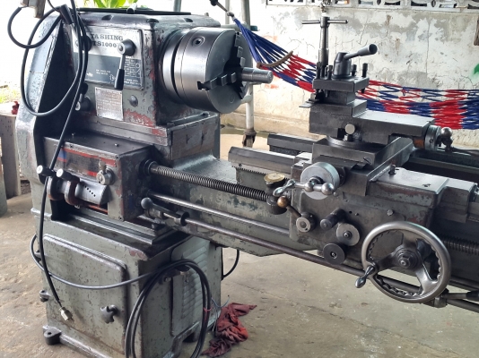 แท่นกลึง ต้าชิง 1000 บี 6 ฟุต 3 เพลา เกียร์บล็อก สภาพสวยๆ เดิมๆ ด่วนๆๆ 83,000