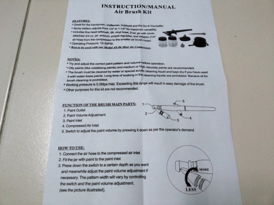 แอร์บรัช กรวยล่าง อุปกรณ์มาครบในกล่องตามรูปครับ แอร์บรัช กรวยล่าง อุปกรณ์มาครบในกล่องตามรูปครับ