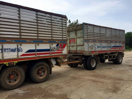 ขายรถพ่วง 20 ล้อ แม่-ลูก กระบะเนียมคอกเกษตรดั้ม HINO FM3 M วางเครื่อง P11C-320 แรง รถ สวย ราคา.1550000 ต่อรอง