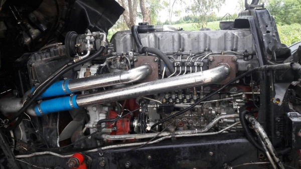 ขายรถพ่วง 20 ล้อ แม่-ลูก กระบะเนียมคอกเกษตรดั้ม HINO FM3 M วางเครื่อง P11C-320 แรง รถ สวย ราคา.1550000 ต่อรอง