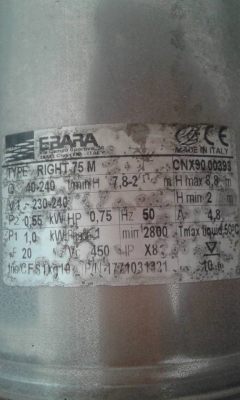 ไดโว่ EBARA 1.5" ไฟ 220 โวล์ 1 HP สแตนเลส