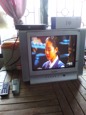 TV samsung plano+ชุดรับดาวเทียม ใหม่เอี่ยม