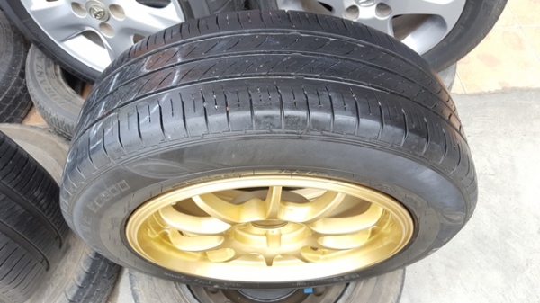 ขายล้อ RZ 15 4รู100หน้า6.5 ET38 พร้อมยาง 4 ล้อ