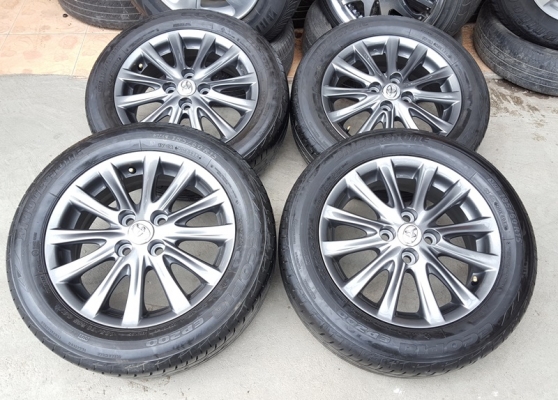 ขายล้อTOYOTA VIOS12ก้าน(สีกัล) ยางปี 14  4 ล้อ