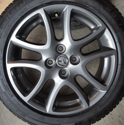 ขายล้อMazda2 TOP16(สีกัล) ยาง185/55/16 ปี 13 4 ล้อ