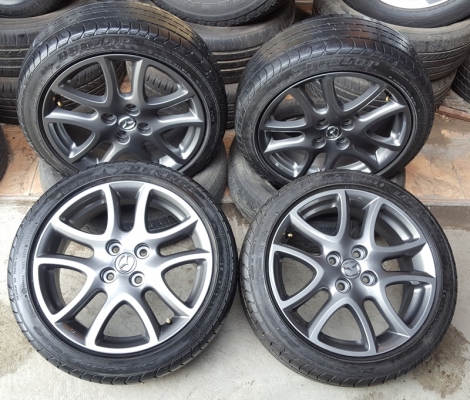 ขายล้อMazda2 TOP16(สีกัล) ยาง195/45/16 ปี 13 4 ล้อ