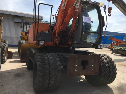 รถขุดล้อยาง Hitachi ZX130W สต็อกนำเข้าจากญี่ปุ่น โทร. 080-6565422 (หนิง)