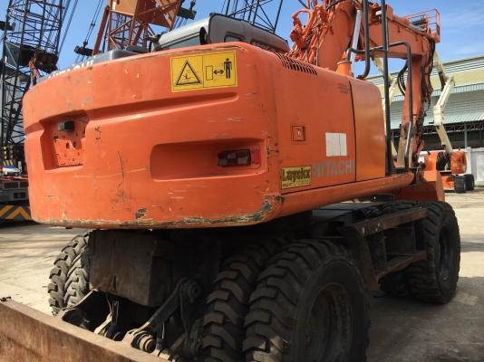 รถขุดล้อยาง Hitachi ZX130W สต็อกนำเข้าจากญี่ปุ่น โทร. 080-6565422 (หนิง)