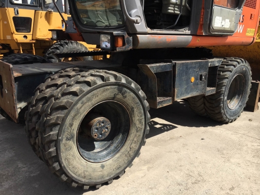 รถขุดล้อยาง Hitachi ZX130W สต็อกนำเข้าจากญี่ปุ่น โทร. 080-6565422 (หนิง)