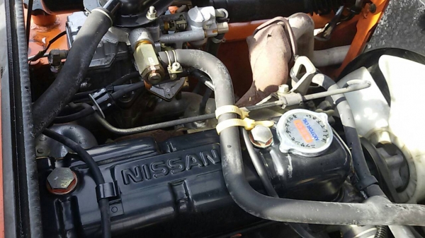 ขายรถยก NISSUN  PJ 02 เครื่องเบนซิน เสาสูง 3.50 เมตร ยกได้  2.5 ตัน เกียร์ธรรมดา ยางตันหน้าหลัง รถนอกนำเข้า ติดต่อ 098-7962549