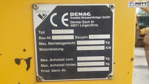 รถปูยาง DEMAG DF130P #32116 นำเข้าจากญี่ปุ่น ราคาไม่แพงแน่นอนครับ