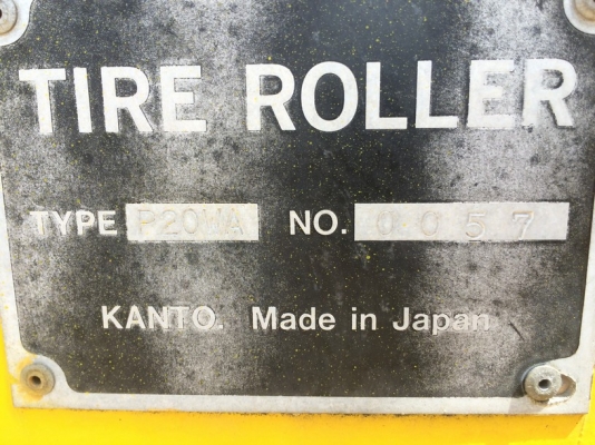 รถบดล้อยางยี่ห้อ Kanto รุ่น P20WA ผลิตและนำเข้าจากญี่ปุ่น เครื่อง Isuzu 6BG1