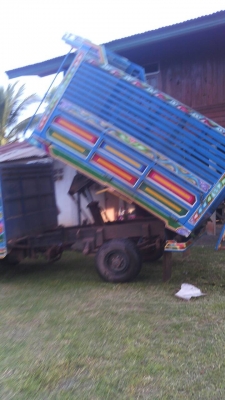 ฝากขายครับ สุขคุ้ม  รถอีแต๋น 4 ล้อดั้ม เครื่องคูโบต้า 14 แรงม้าไดร์สตาร์ในตัว