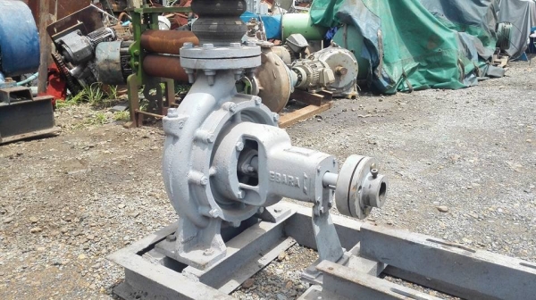 ** SOLD ** หัวปั้มหอยโข่งใบพัดทองเหลือง Ebara เข้า 4"- 3" นั่งแท่นเรียบร้อยสวยๆพร้อมใช้