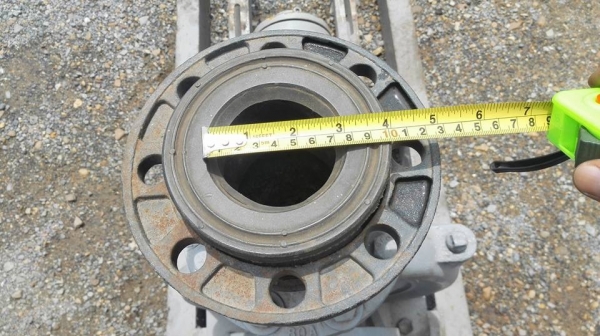 ** SOLD ** หัวปั้มหอยโข่งใบพัดทองเหลือง Ebara เข้า 4"- 3" นั่งแท่นเรียบร้อยสวยๆพร้อมใช้