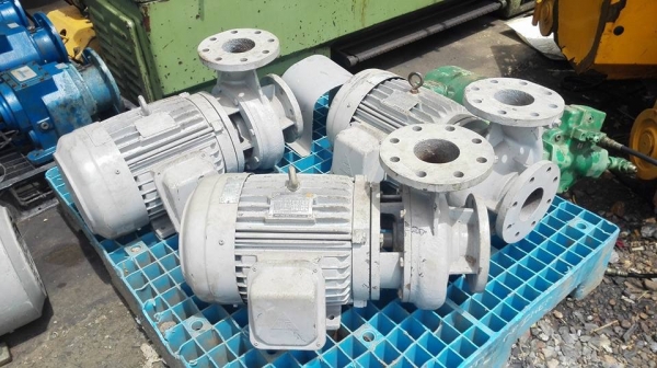 ** เหลือ 1 ตัว ** ปั้มน้ำหอยโข่งใบพัดทองเหลือง CENTRIFUGAL มอเตอร์ TECO 10 HP 380V เข้า 3"- 3" พร้อมใช้งาน