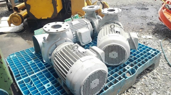 ** เหลือ 1 ตัว ** ปั้มน้ำหอยโข่งใบพัดทองเหลือง CENTRIFUGAL มอเตอร์ TECO 10 HP 380V เข้า 3"- 3" พร้อมใช้งาน