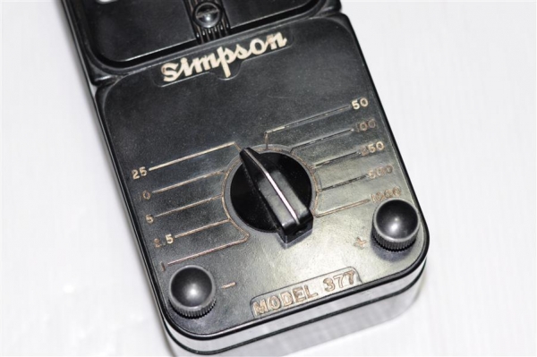 ของสะสม มิเตอร์วัดไฟ Simpson Model 377 MADE IN U.S.A.