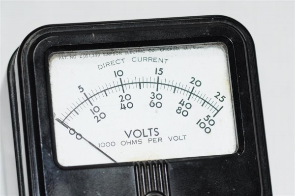 ของสะสม มิเตอร์วัดไฟ Simpson Model 377 MADE IN U.S.A.