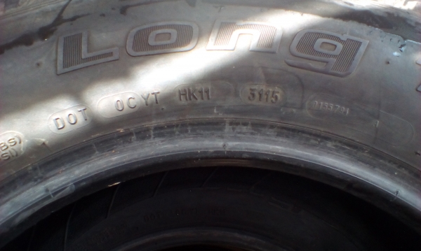 ยางBf Goodrich 205/70/15ปี3115 M+S ใช้ไม่ถึง 1000โล ไร้ตำหนิ 5500บ.