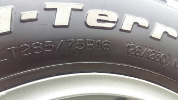 ล้อแท้ WEDS ADVENTURE 16x8 พร้อมยาง BF goodrich MUD KM2 285/75/16 สวยมาก