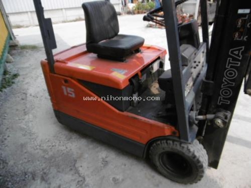 รถยกไฟฟ้า รหัสสินค้า : 80903525 ยี่ห้อ : TOYOTA รุ่น : 5FBE15 ติดต่อ Tel.086-8150487 www.nihonmono.com รถยกไฟฟ้า รหัสสินค้า : 80903525 ยี่ห้อ : TOYOTA รุ่น : 5FBE15 ติดต่อ Tel.086-8150487 www.nihonmono.com