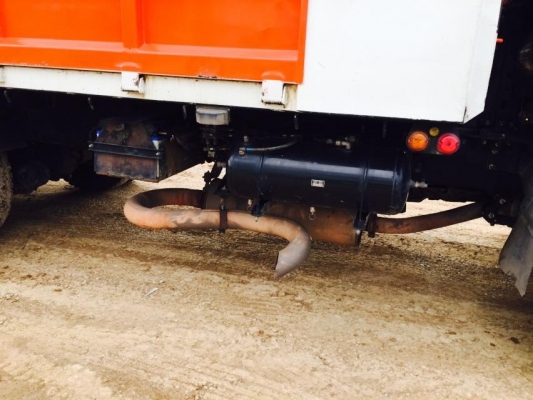 ขายรถพ่วงไม่ดัมพ์ HINO เครื่อง 344 แรง ธค.56 กระบะสามมิตรไม่ดัมพ์ ลูก 3 เพลา ยางดี รถสวยพร้อมใช้งาน