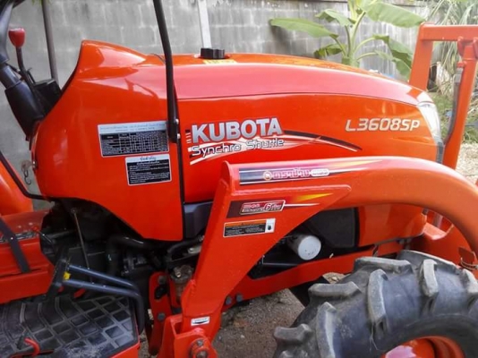 ขายคูโบต้าL3608SP ราคา 360,000ต่อรองได้พร้อมใบมีดเเละผาน6ใช้งาน280ชม.