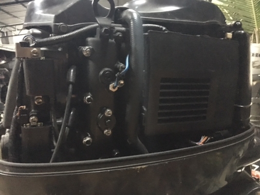 สำราญมารีน ขายเครื่องเรือ Suzuki 70 สตาร์ทไฟฟ้า ทริมไฟฟ้า