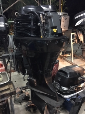 สำราญมารีน ขายเครื่องเรือ Suzuki 70 สตาร์ทไฟฟ้า ทริมไฟฟ้า