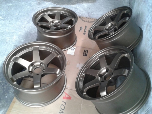 TE37 ขอบ18นิ้ว5รู114 น.9.5 ล.10.5 สวยๆ ชุดนี้ ราคา 8900 บาท