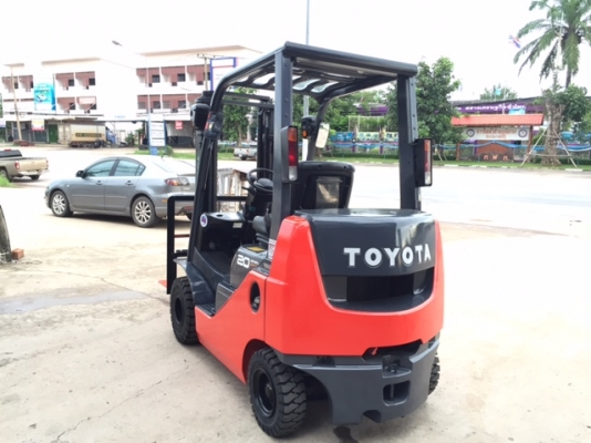 ขายรถโฟลคลิฟท์ (รุ่นใหม่ล่าสุด )TOYOTA 02-8FGK20 , ออโต , เครื่องยนต์เบนซินหัวฉีด ประหยัดน้ำมันสุดๆๆ, , เสายกสูง 3 เมตร , รถนำเข้าจากญี่ปุ่น 100\%