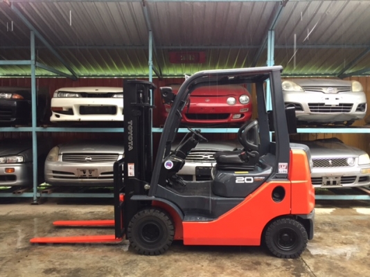 ขายรถโฟลคลิฟท์ (รุ่นใหม่ล่าสุด )TOYOTA 02-8FGK20 , ออโต , เครื่องยนต์เบนซินหัวฉีด ประหยัดน้ำมันสุดๆๆ, , เสายกสูง 3 เมตร , รถนำเข้าจากญี่ปุ่น 100\%