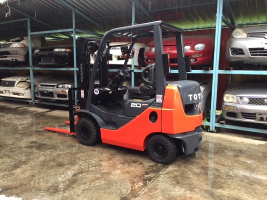 ขายรถโฟลคลิฟท์ (รุ่นใหม่ล่าสุด )TOYOTA 02-8FGK20 , ออโต , เครื่องยนต์เบนซินหัวฉีด ประหยัดน้ำมันสุดๆๆ, , เสายกสูง 3 เมตร , รถนำเข้าจากญี่ปุ่น 100\%