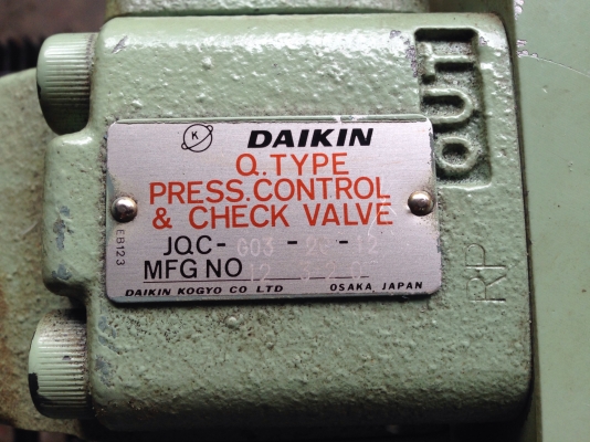 ขายชุดปั้มน้ำมันไฮโดรลิค Daikin 5HP. 380V made in Japan สภาพสวยมากเดิมๆ หมุนนิ่ม ถังจุ 78ลิตร อุปกรณ์ครบ พร้อมใช้งาน ขายชุดปั้มน้ำมันไฮโดรลิค Daikin 5HP. 380V made in Japan สภาพสวยมากเดิมๆ หมุนนิ่ม ถังจุ 78ลิตร อุปกรณ์ครบ พร้อมใช้งาน