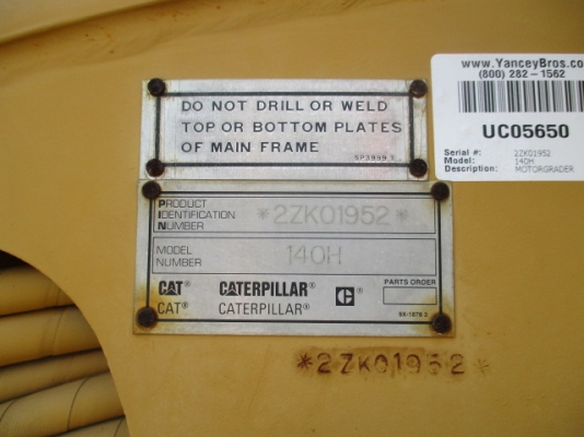 ขายรถเกรด CATERPILLAR 140H ปี 1997 ขายรถเกรด CATERPILLAR 140H ปี 1997