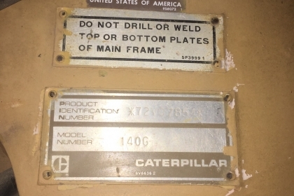 รถเกรด CATERPILLAR 140G 72Vมีลิปล็อคพร้อม (เก่านอก)USA 7000ช.มเศษเอกสารเล่มทะเบียนใช้ในไทยบ้างแล้ว รถเกรด CATERPILLAR 140G 72Vมีลิปล็อคพร้อม (เก่านอก)USA 7000ช.มเศษเอกสารเล่มทะเบียนใช้ในไทยบ้างแล้ว