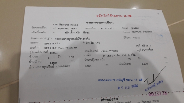 คุณ วิราช จ.น่านมัดจำเเล้วขอบคุณครับ NPR130เทอร์โบว์ ห้างแท้ปี47 สวยเดิมๆพร้อมใช้ ดั้ม3มิตร ช่วงล่างF คัชชีกริบ ต่อรองได้