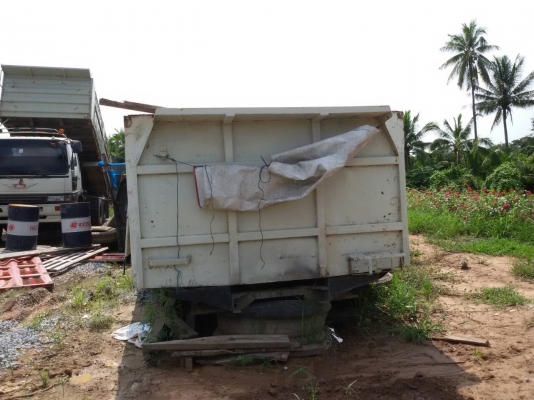 ขายกระบะพร้อมชุดดั๊มพ์ แชสซีกว้าง 86 ซม ยาว 6 เมตร แชสซีเทียมหน้า 6 ดั๊มพ์ลอยทั่วไป พร้อมใช้งาน