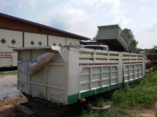 ขายกระบะพร้อมชุดดั๊มพ์ แชสซีกว้าง 86 ซม ยาว 6 เมตร แชสซีเทียมหน้า 6 ดั๊มพ์ลอยทั่วไป พร้อมใช้งาน