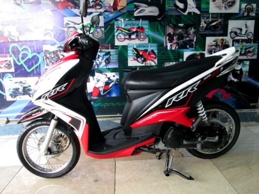 MIO 125 i สีขาวแดง ลาย RR ลายใหม่ล่าสุดโฉมปัจจุบัญ ปี59 รถสวย ไมล์น้อย แถม 4 รายการ 30900