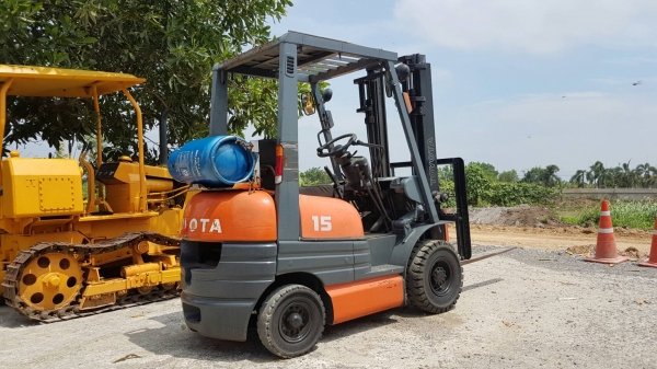 ขายด่วนรถยก TOYOTA 6FG15ยก1.5ตันเสาสูง3เมตรยางตันหน้าหลังรถนอกนำเข้ายังไม่เคยใช้งานในเมืองไทยเลย=รุ่นใหม่ขายถูกๆๆ